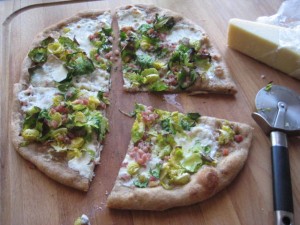 Pizza with Brussel Sprouts
