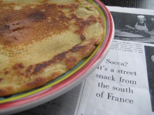 Socca, a Healthy Crepe for Vegans and Carnivores alike
