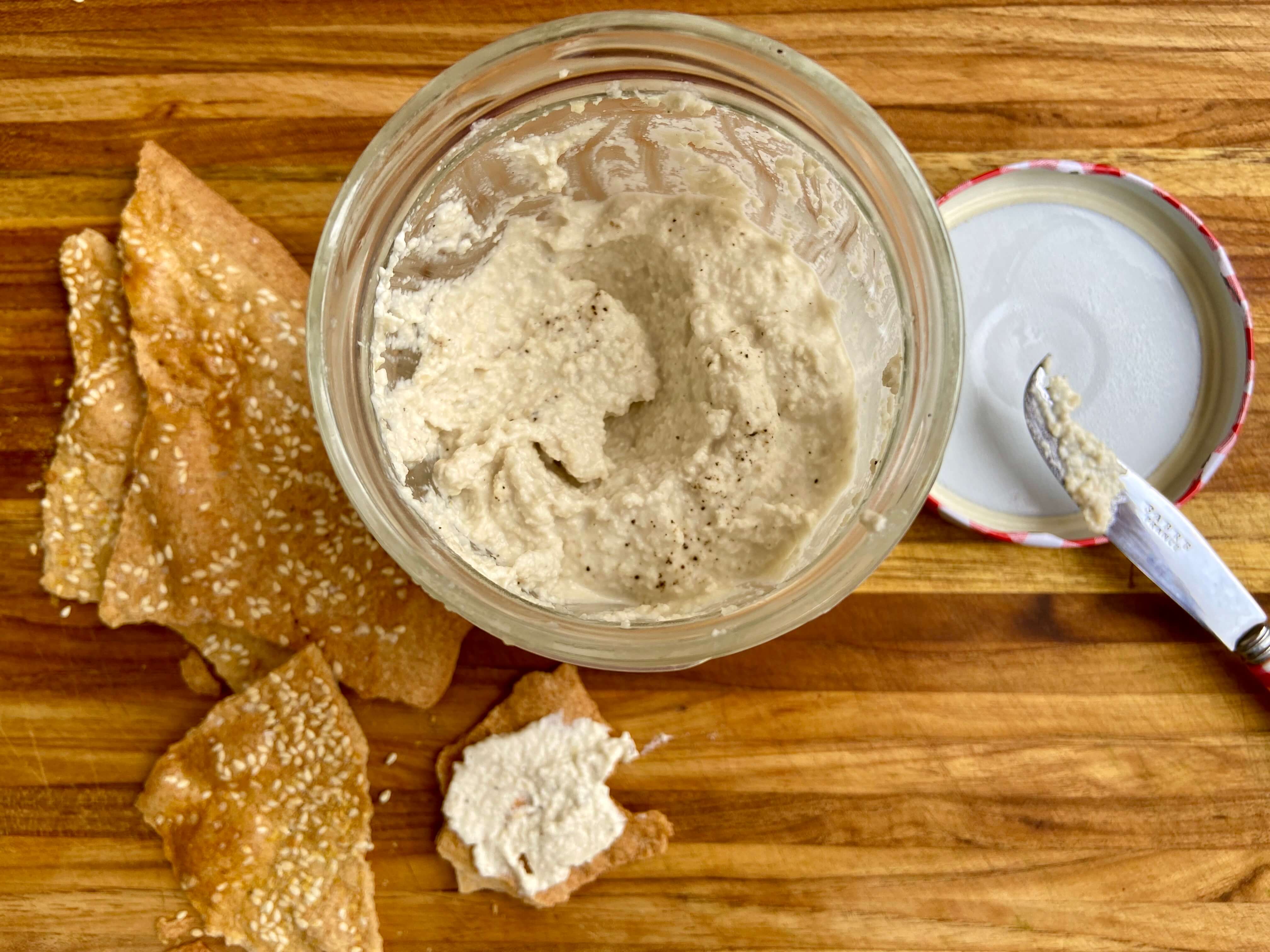 Easy Cultured Cashew Cheese Made with Four Ingredients